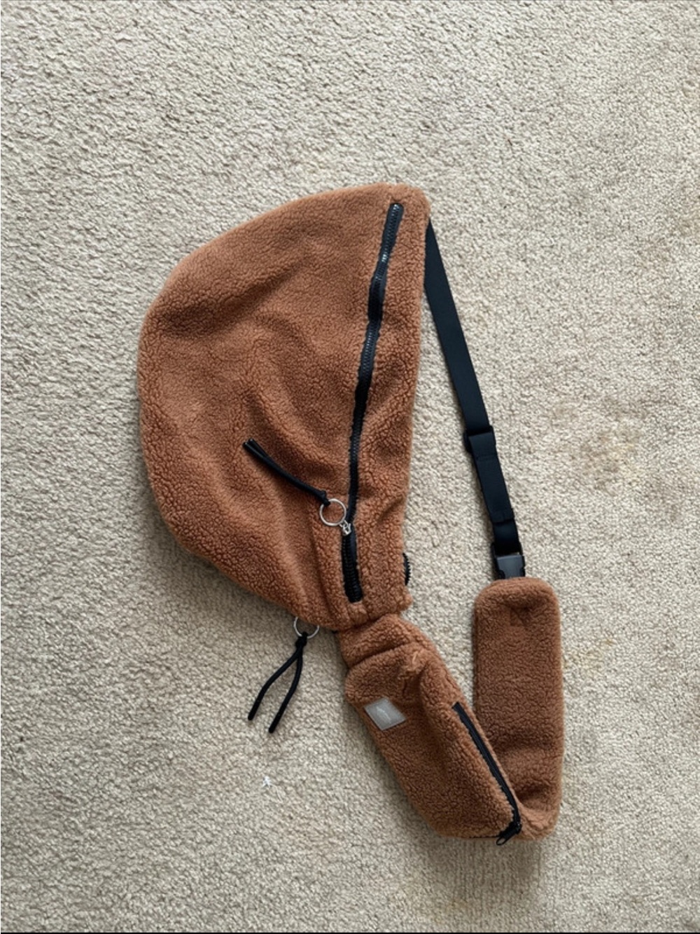 FREE PEOPLE Fleece Sling Crossbody Bag